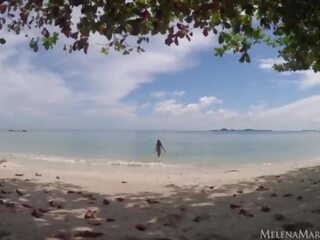 Neuken op de strand met melena maria rya