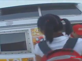 Gullibleteens.com icecream truck rumaja knee high putih kasut get manhood creampie